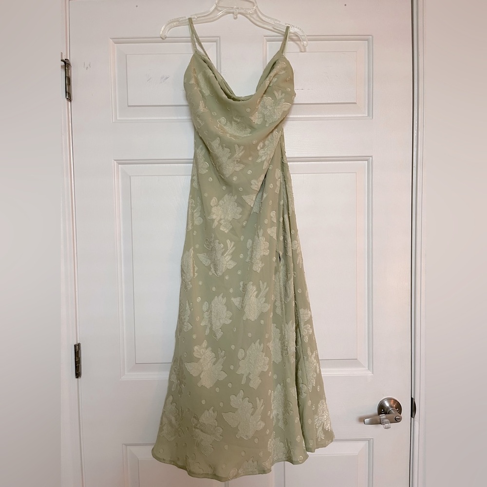 Sweet pot the label bias cut midi dress